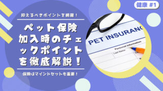ペット保険加入時のチェックポイント